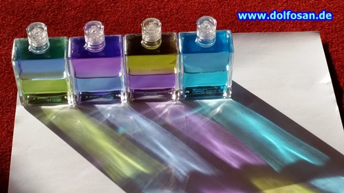Farbe und Licht Aura-Soma Vier Flaschen Auswahl