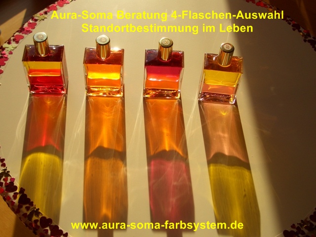 Aura- Soma vier Flaschen Auswahl