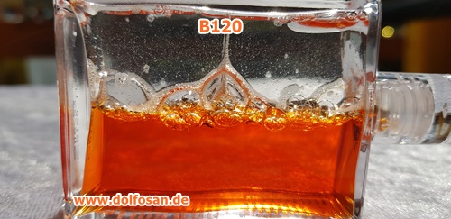 B120 Persephone Aura-Soma Equilibrium-Flasche geschüttelt Blasen